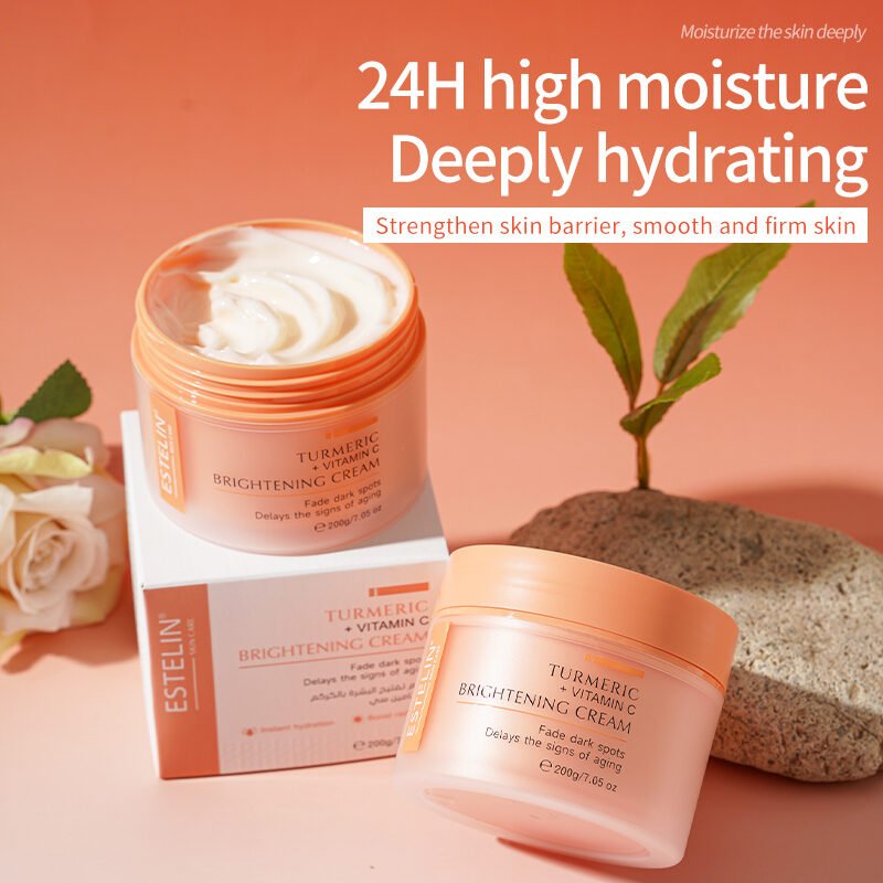 Turmeric + Vitamin C Brightening Cream - (200g) - Image 2