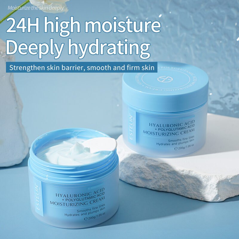 Hyaluronic Acid + Polyglutamic Acid Moisturizing Cream - (200g) - Image 3