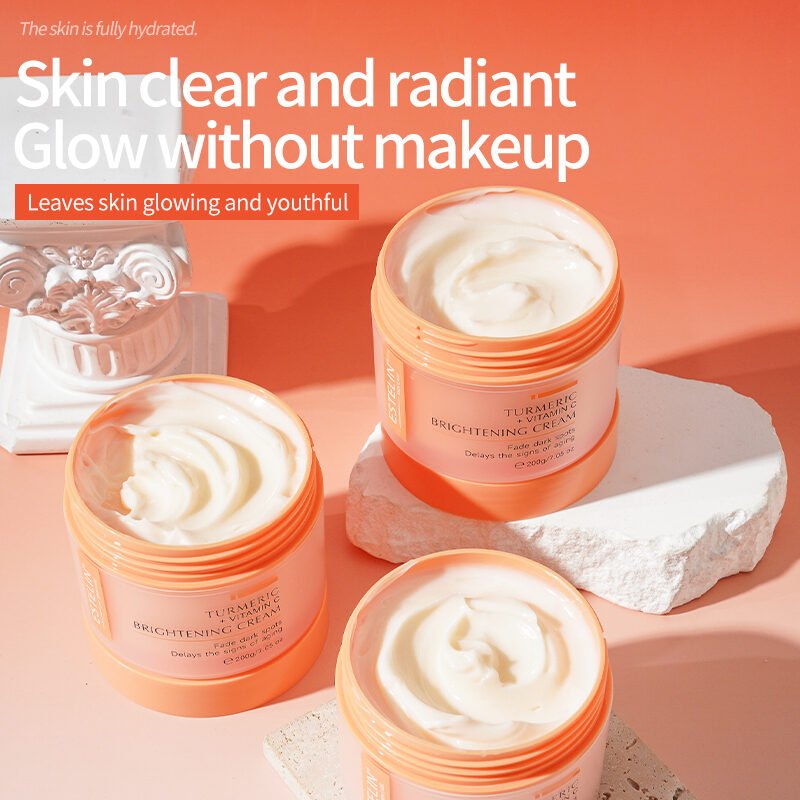 Turmeric + Vitamin C Brightening Cream - (200g) - Image 3