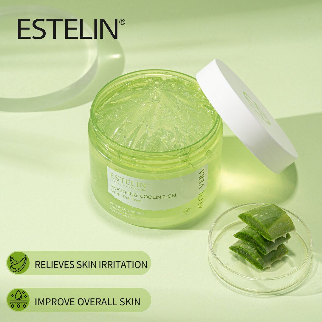 Estelin Aloe Vera Soothing Cooling Gel with Tea Tree Oil (300ml) - Image 3