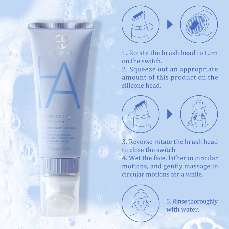 Estelin Hyaluronic Acid Hydrating Face Wash (100g) - Image 5