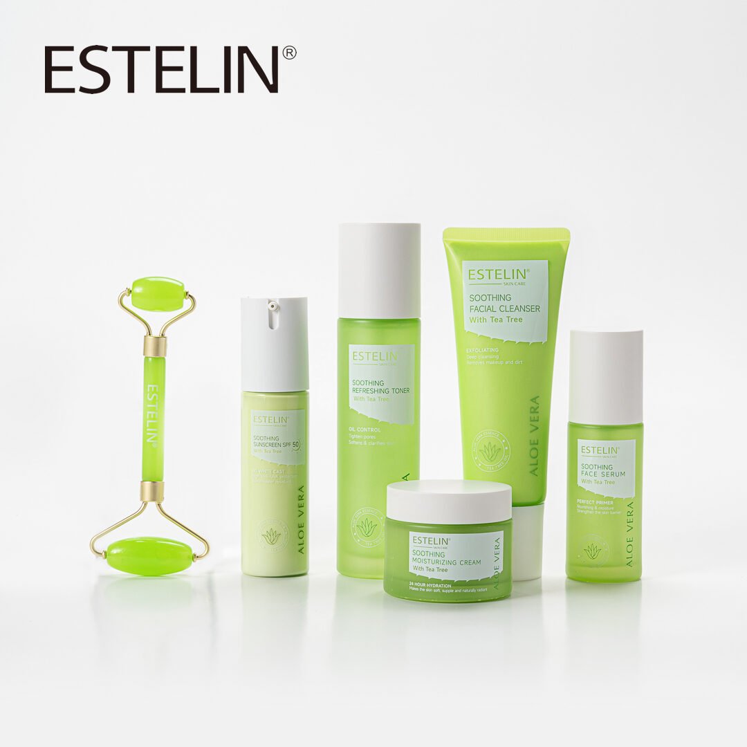 Estelin Aloe Vera Soothing Full Skincare Set (6pcs) with Tea Tree Oil - Image 9