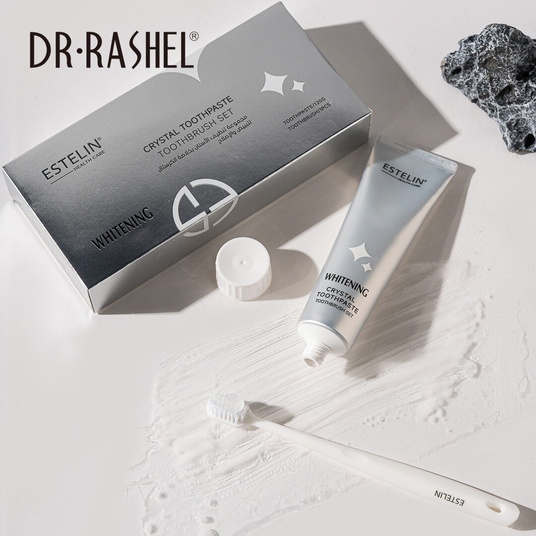 Estelin Crystal Whitening Toothpaste(120g) & Toothbrush Set - Image 3