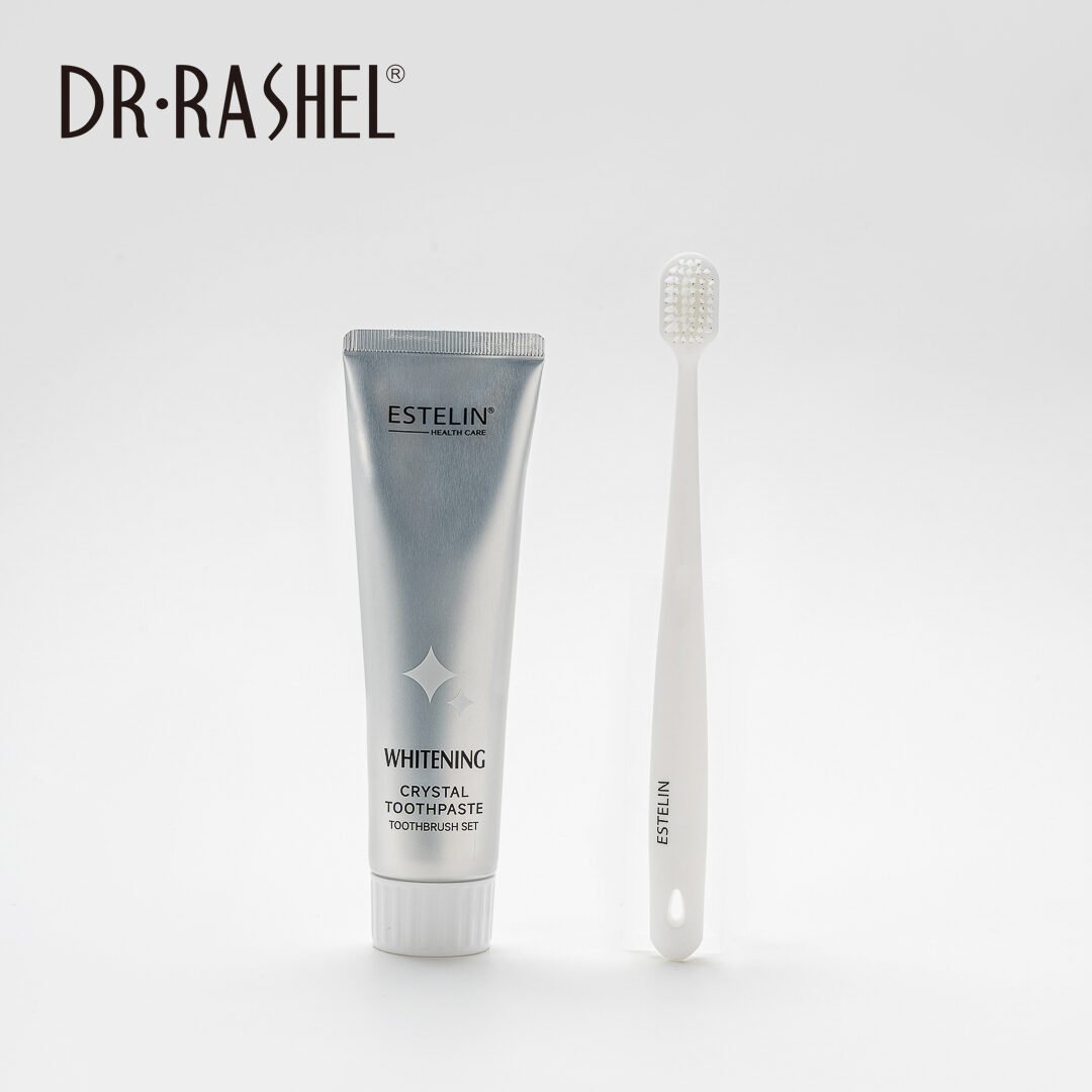 Estelin Crystal Whitening Toothpaste(120g) & Toothbrush Set - Image 7