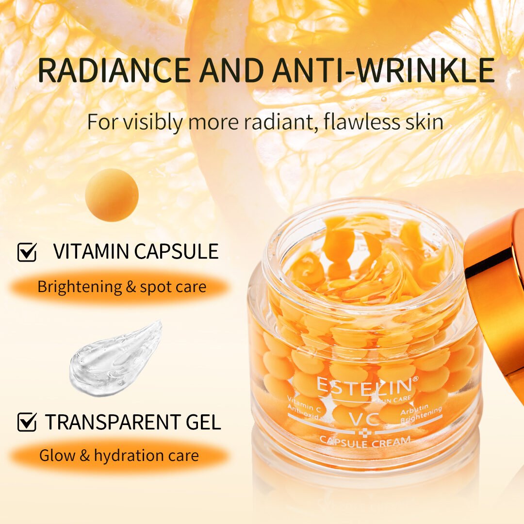 Estelin Vitamin C & Arbutin Brightening Capsule Cream (60g) - Image 2