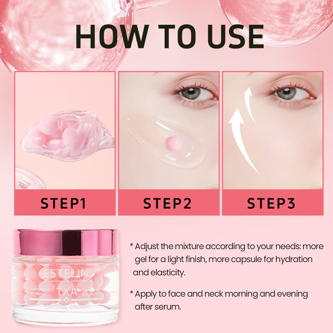 Estelin Niacinamide & Tranexamic Whitening Capsule Cream (60g) - Image 6