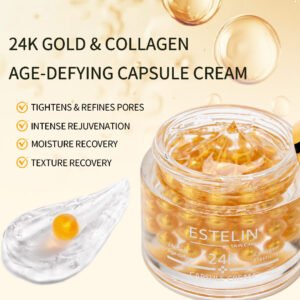 Estelin 24K Gold & Collagen Age-Defying Capsule Cream (60g)