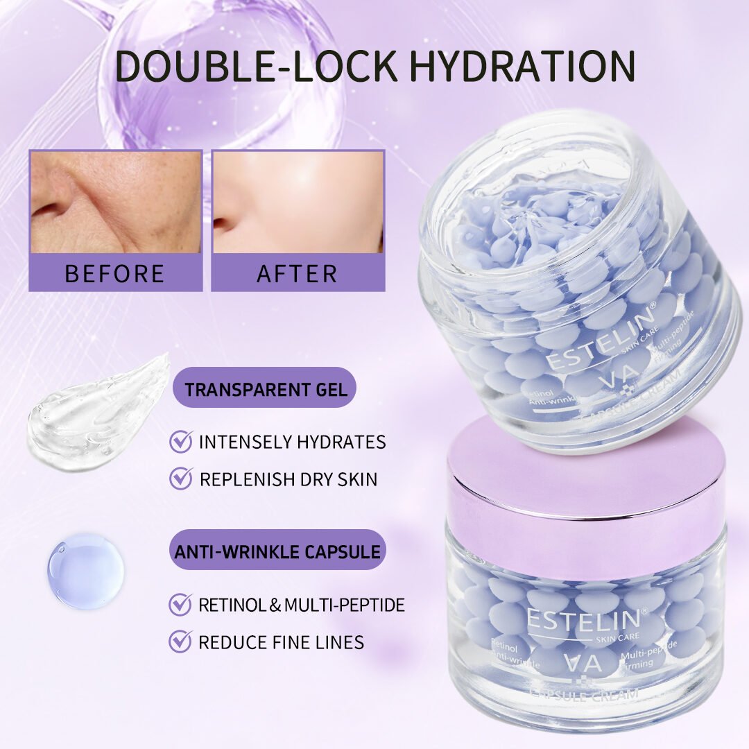 Estelin Retinol & Multi-Peptide Anti-Wrinkle Capsule Cream (60g) - Image 3