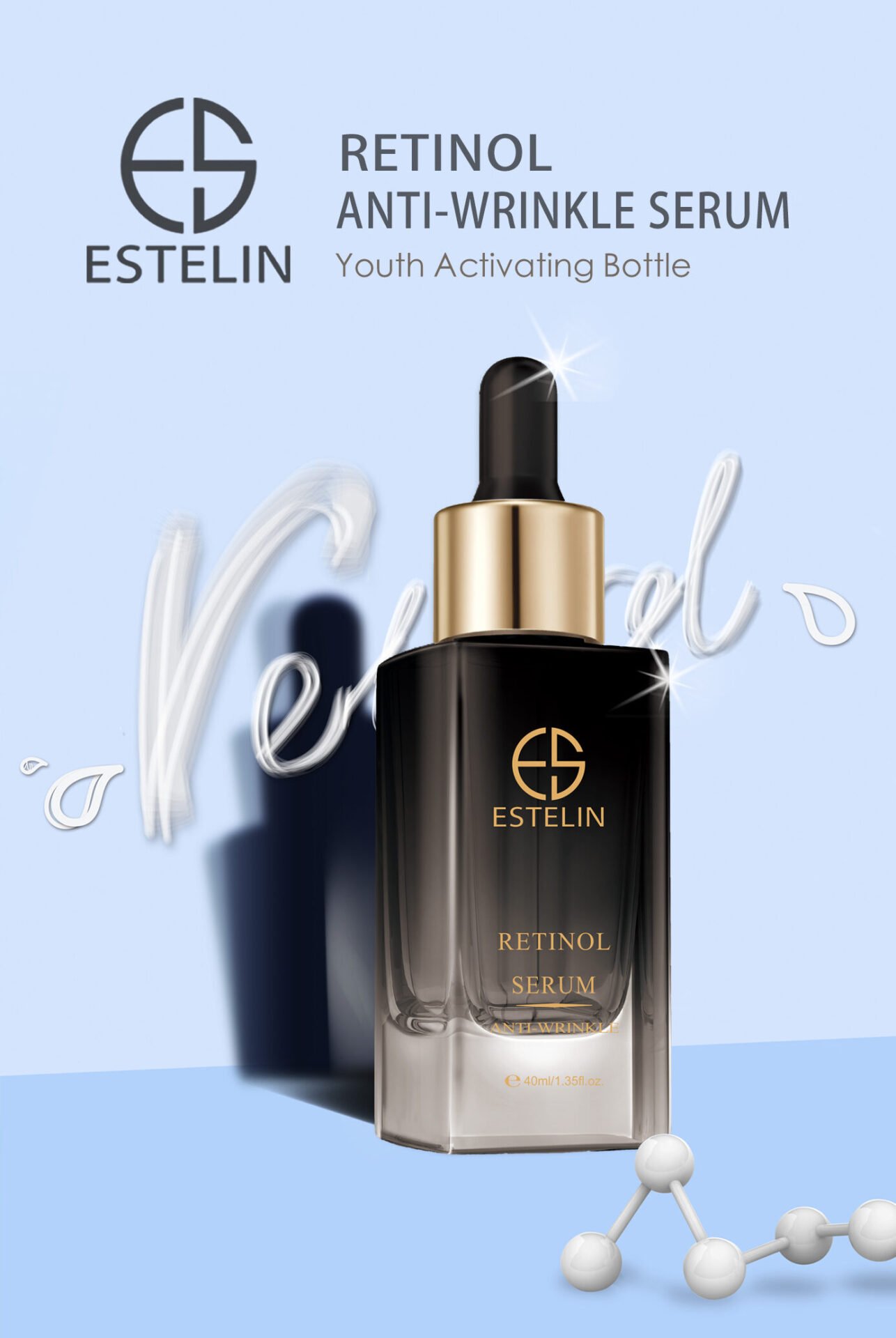 Estelin Retinol Anti-Wrinkle Serum(40ml) - Image 7