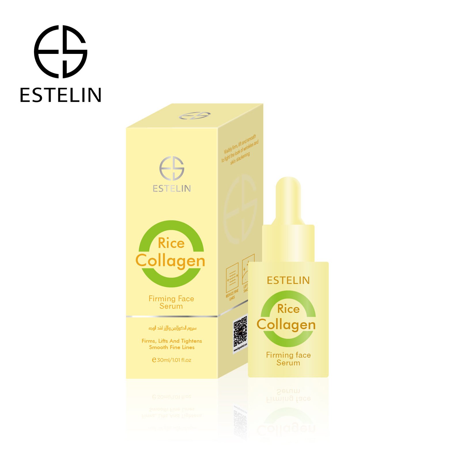 Estelin Collagen & Rice Firming Face Serum (30ml) - Image 6