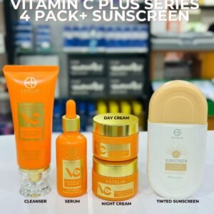 Estelin Vitamin C Plus 4 Pack + Tinted Sunscreen Spf 100