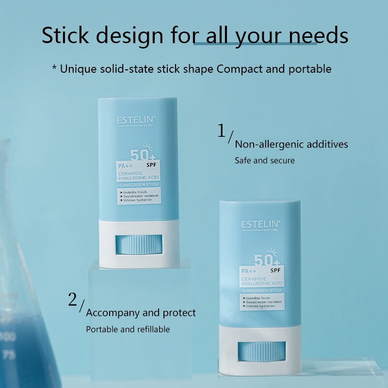 Estelin Ceramide & Hyaluronic Acid Sunscreen Stick (20g) - Image 3