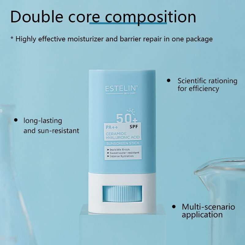 Estelin Ceramide & Hyaluronic Acid Sunscreen Stick (20g) - Image 4