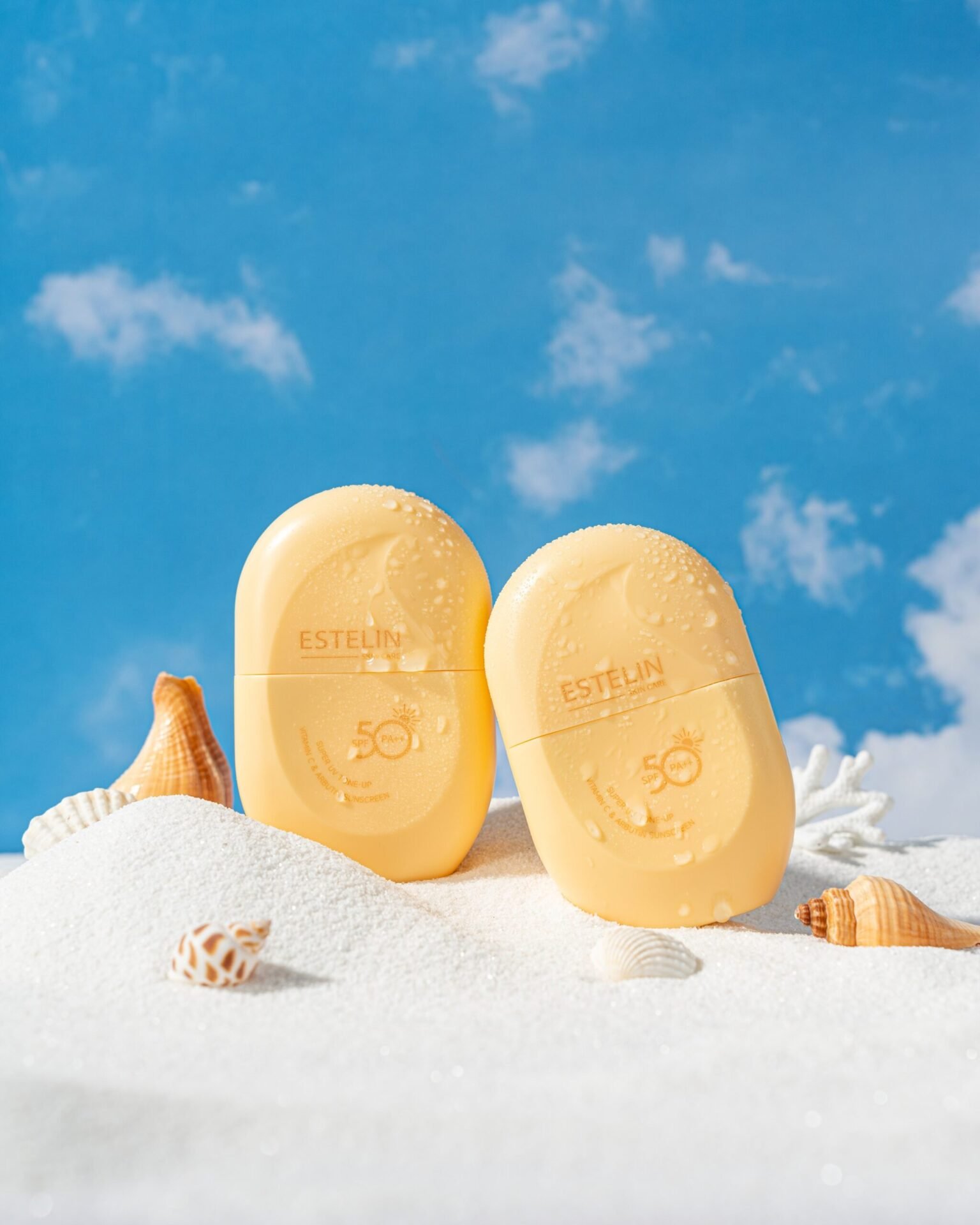 Estelin Super UV Tone-Up Vitamin C & Arbutin Sunscreen SPF50 (60g) - Image 7