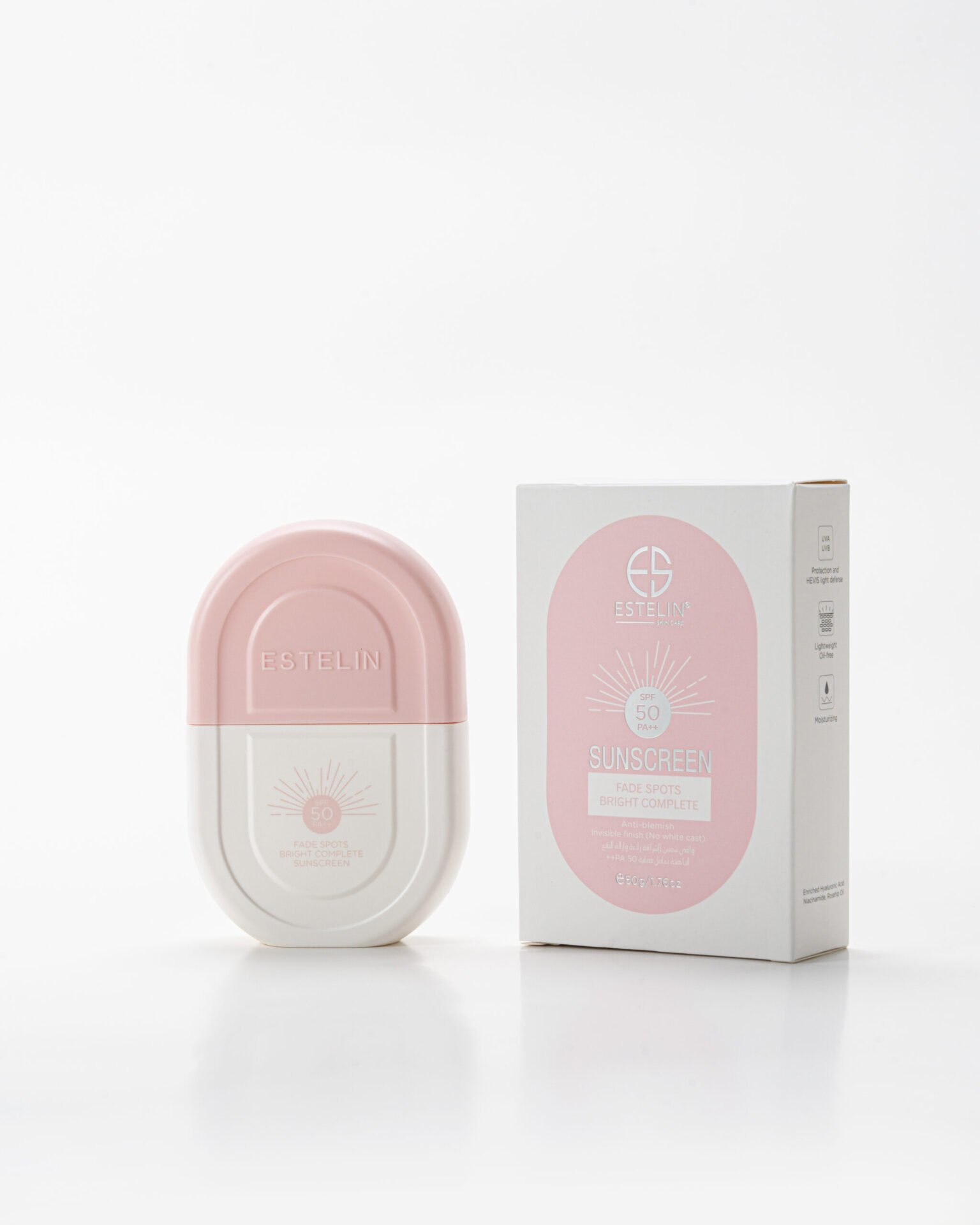 Estelin Fade Spots Bright Complete Sunscreen SPF50 (50g) - Image 5